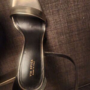 Via spiga gold heels
